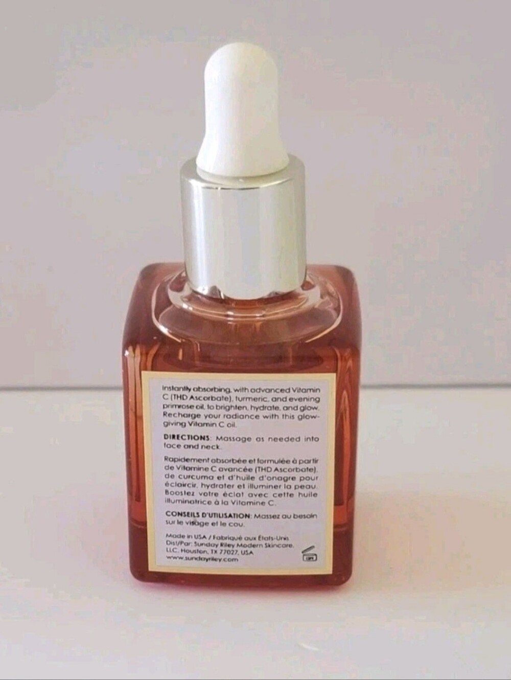 Sunday Riley CEO Glow Oil 0.3 Oz Facial Oil - Turmeric Evening Primrose - Picture 2 of 3